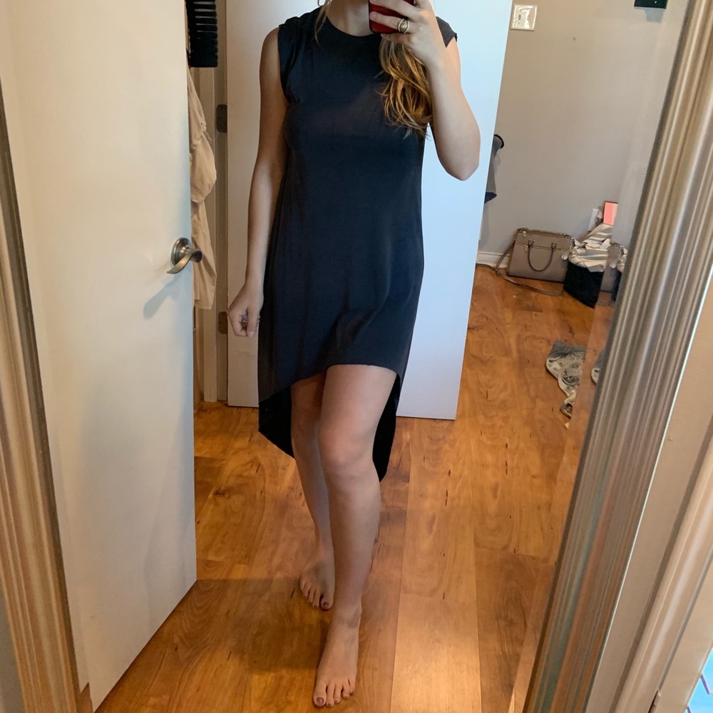 Asymmetricaltee shirt sleeveless dress